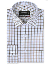 Check Beige Classic Fit Shirt FS1123RF-14.5