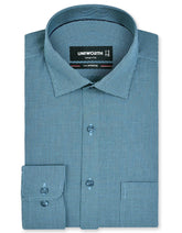 Check Teal Tailored Smart Fit Shirt FS1137SF-14.5