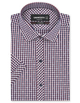 Check Navy Smart Fit Shirt FS1139SH-14.5