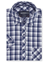 Check Navy Smart Fit Shirt FS1144SH-14.5