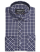 Check Navy Classic Fit Shirt FS1146RF-14.5