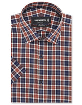 Check Brown Smart Fit Shirt FS1148SH-14.5