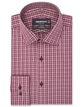 Check Maroon Classic Fit Shirt FS1165-1RF-14.5