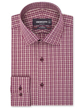Check Maroon Tailored Smart Fit Shirt FS1165-1SF-14.5