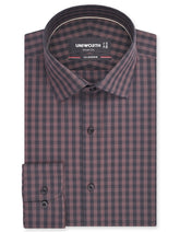 Check Brown Tailored Smart Fit Shirt FS1174-1SF-14.5
