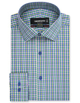 Check Yellow Classic Fit Shirt FS1179-1RF-14.5
