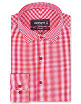 Check Red Tailored Smart Fit Shirt FS1184SF-14.5