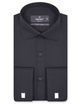 Plain Black Tailored Smart Fit Shirt FS1307-3SD-14.5
