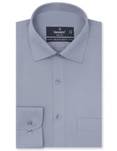 Plain Grey Tailored Smart Fit Shirt FS1312-6SF-14.5