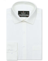 Plain Off White Classic Fit Shirt FS1315-7RF-14.5