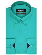 Plain Sea Green Classic Fit Shirt FS1334-2RF-14.5