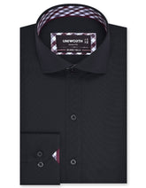 Plain Black Tailored Smart Fit Shirt FS1600-1SF-14.5