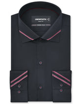 Plain Black Tailored Smart Fit Shirt FS1600-2SF-14.5