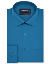 Plain Teal Classic Fit Shirt FS1609RF-14.5