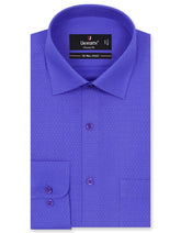 Self Royal Blue Classic Fit Shirt FS20324-1RF-14.5