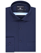 Plain Navy Classic Fit Shirt FS2172-4RF-14.5