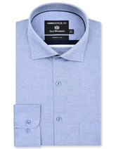 Plain L Blue Tailored Smart Fit Shirt FS2335-7SF-14.5