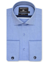 Plain L Blue Tailored Smart Fit Shirt FS2341SD-14.5