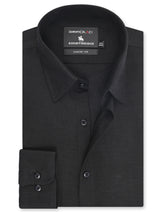 Plain Black Classic Fit Shirt FS2405-3RF-14.5