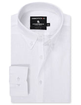 White Plain Classic Fit Linen Shirt