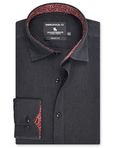 Black Plain Tailored Smart Fit Linen Shirt
