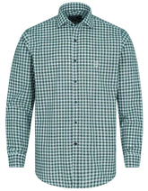 Check White/Green Tailored Smart Fit Shirt FS2709-1SF-14.5