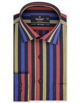 Stripe Navy/Red Tailored Smart Fit Shirt FS2713SF-14.5