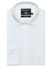 Plain Off White Tailored Smart Fit Shirt FS2715-4SF-14.5