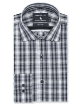 Check White/Black Tailored Smart Fit Shirt FS2720-1SF-14.5