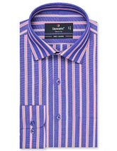 Stripe Purple Tailored Smart Fit Shirt FS2725-2SF-14.5