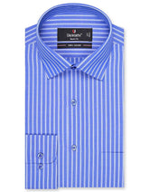 Stripe Blue Tailored Smart Fit Shirt FS2732SF-14.5