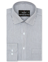 Stripe D Brown Classic Fit Shirt FS2752RF-14.5