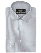 Stripe D Brown Tailored Smart Fit Shirt FS2752SF-14.5