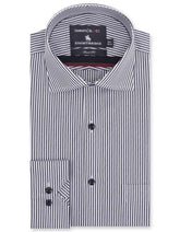 Stripe White/Black Tailored Smart Fit Shirt FS2756SF-14.5