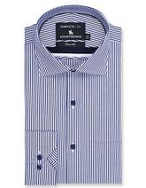 Stripe White/Navy Tailored Smart Fit Shirt FS2759SF-14.5