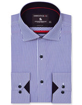 Stripe Blue Tailored Smart Fit Shirt FS2760-3SF-14.5
