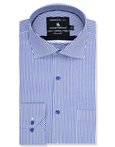 Stripe White/Blue Tailored Smart Fit Shirt FS2760SF-14.5