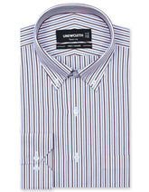 Stripe Maroon Tailored Smart Fit Shirt FS2761-2SF-14.5