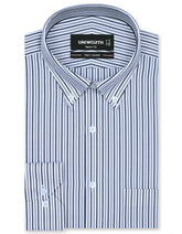 Stripe Navy Tailored Smart Fit Shirt FS2762SF-14.5