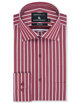 Stripe Red Tailored Smart Fit Shirt FS2765-1SF-14.5