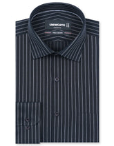 Stripe Black Classic Fit Shirt FS2766-2RF-14.5
