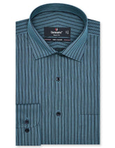 Stripe C Green Tailored Smart Fit Shirt FS2769-2SF-14.5