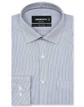 Stripe Brown Tailored Smart Fit Shirt FS2773-1SF-14.5