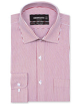 Stripe Maroon Classic Fit Shirt FS2780-3RF-14.5