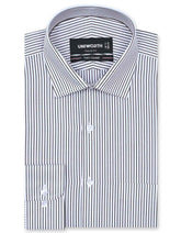 Stripe Brown Classic Fit Shirt FS2781-2RF-14.5