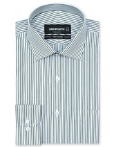 Stripe Green Classic Fit Shirt FS2782-1RF-14.5