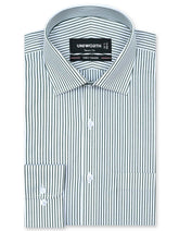 Stripe Green Tailored Smart Fit Shirt FS2782-1SF-14.5