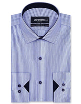 Stripe Blue Classic Fit Shirt FS2784-2RF-14.5