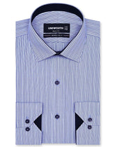 Stripe Blue Tailored Smart Fit Shirt FS2784-2SF-14.5