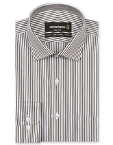 Stripe Brown Tailored Smart Fit Shirt FS2791SF-14.5